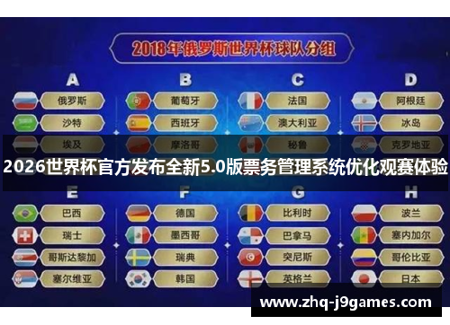2026世界杯官方发布全新5.0版票务管理系统优化观赛体验